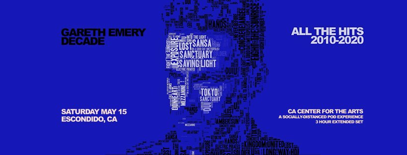 Gareth Emery Announces ‘Decade’ Pod Party Concert Series