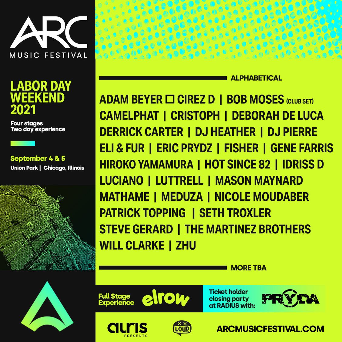 ARC Festival Debuts with Eric Prydz, Adam Beyer, Cirez D, Fisher, and More