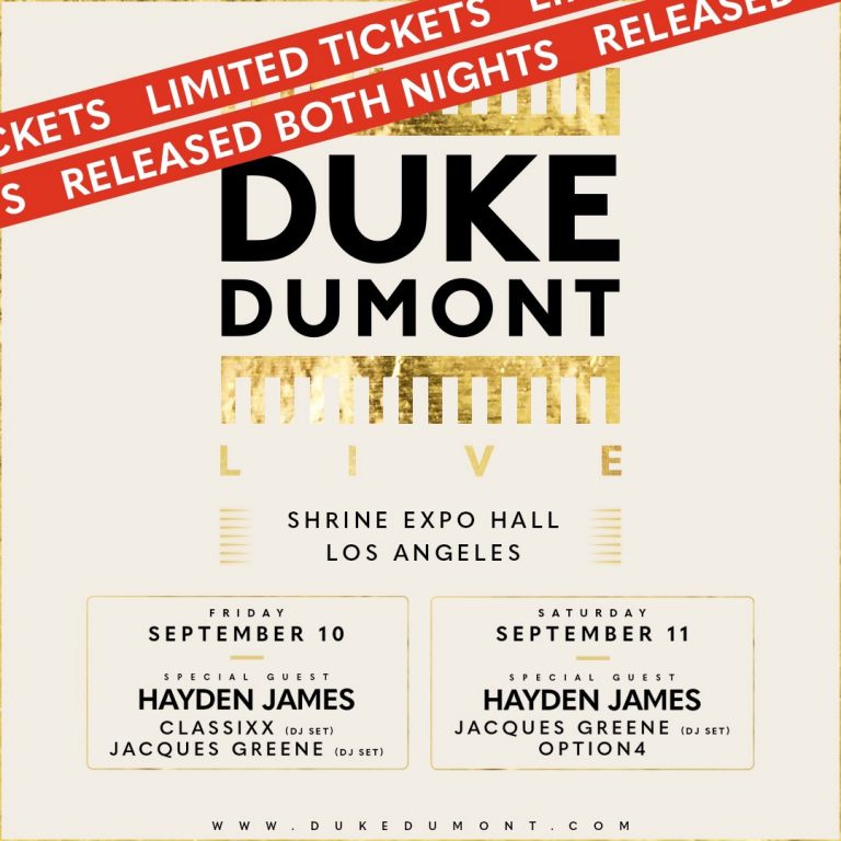 [EVENT REVIEW] Duke Dumont Makes Triumphant Return to the LA Shrine