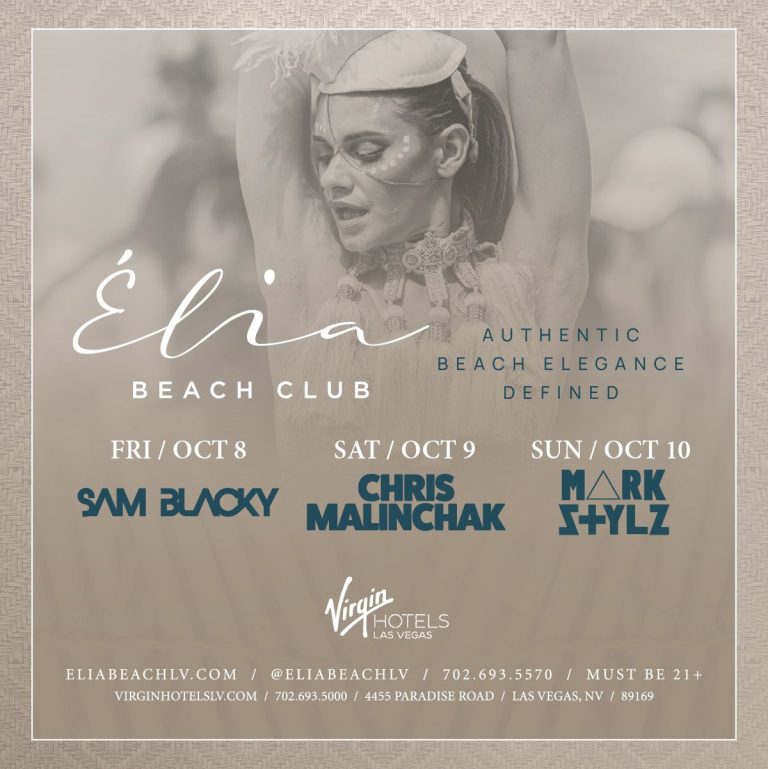 Élia Beach Club Las Vegas Goes Big For Columbus Day Weekend