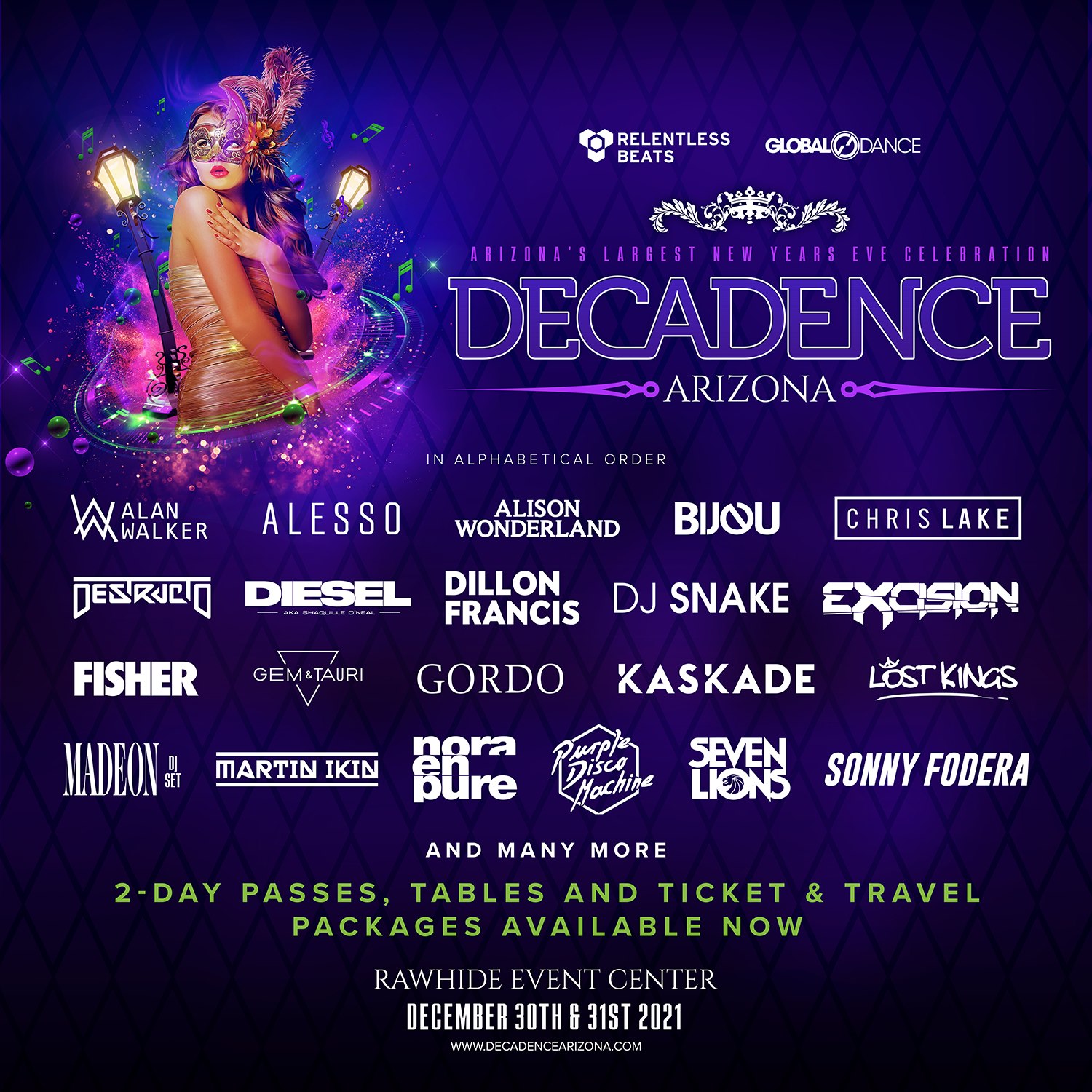 Decadence AZ Hosts NYE With Kaskade, Seven Lions, and More