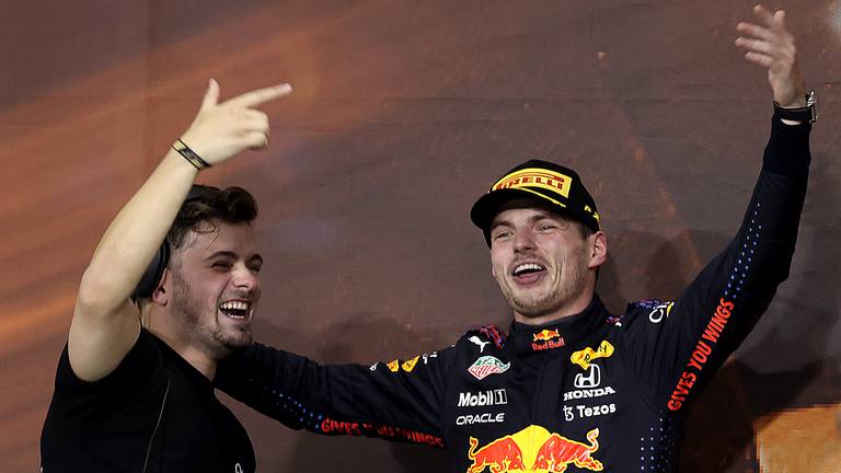 Martin Garrix Celebrates With Max Verstappen After F1 World Championship