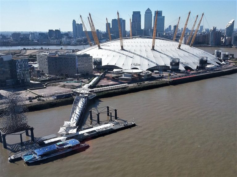 O2 Arena’s Roof Partially Torn Off by Storm Eunice in London