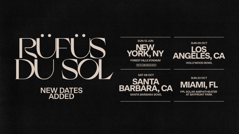 RÜFÜS DU SOL Announces Four More Dates For The North American Surrender Tour 