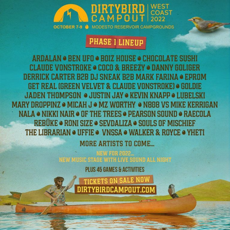 Dirtybird Campout Announces Phase One of 2022 Artist Lineup