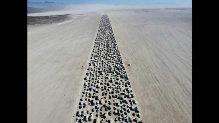 Burning Man 10-Hour Traffic Jam Straight Out of Mad Max