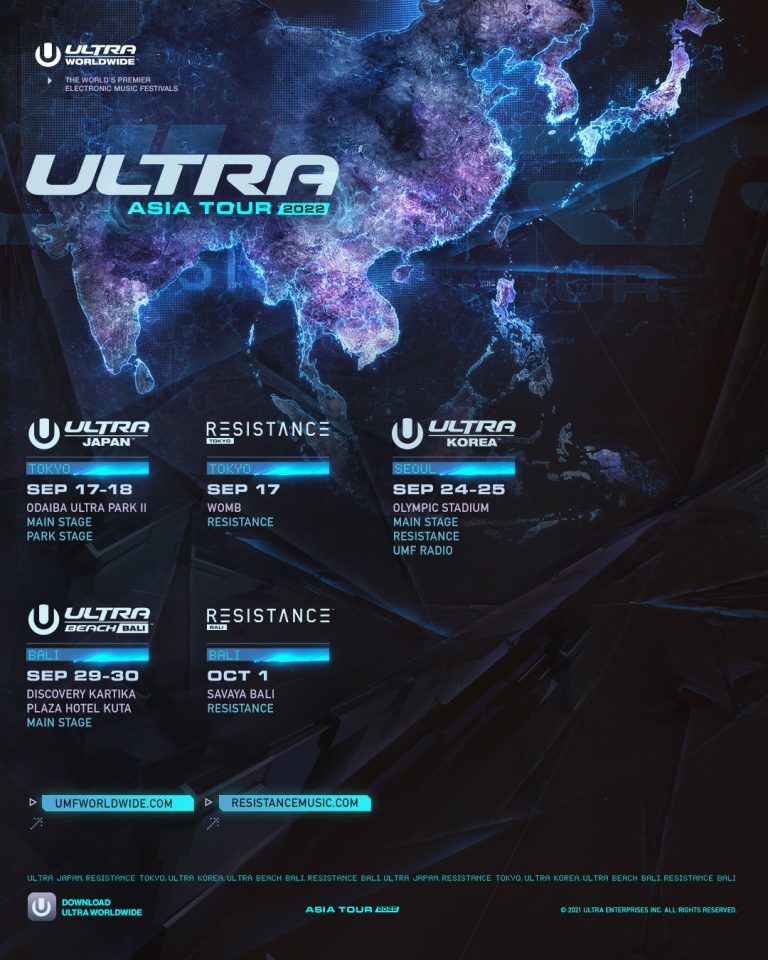 ULTRA Worldwide Announces Asia Tour 2022 and Return of ULTRA Beach Bali