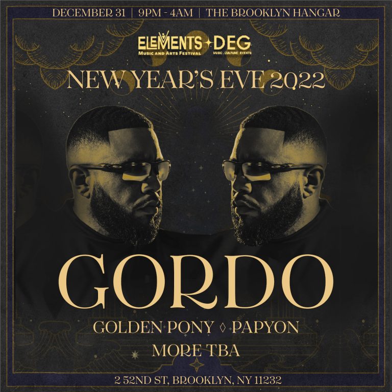GORDO takes on the Big Apple for New Years Eve, bringing his world famous sound to The Brooklyn Hangar