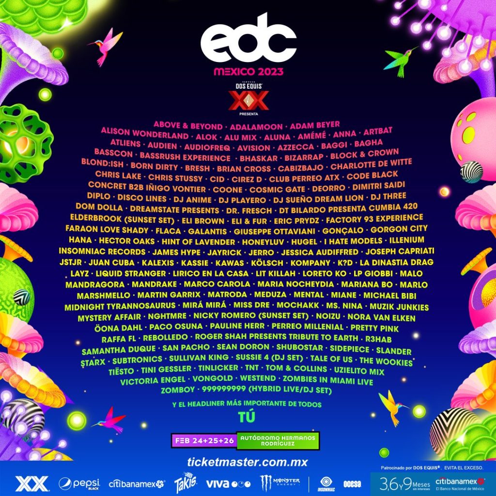 EDC Mexico Drops StarStudded Lineup for 2023 Edition