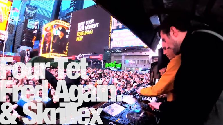 Four Tet, Fred Again.. and Skrillex Release Livestream of Times Square Pop-Up Show
