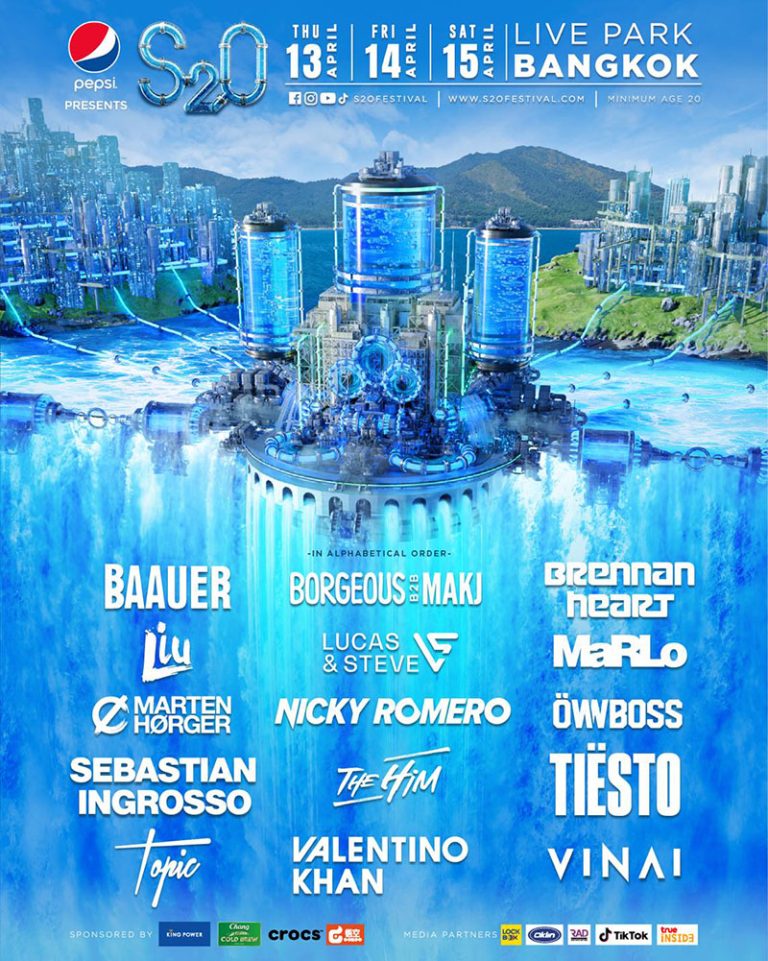 S2O Sonkran Festival Announces Lineup Featuring Tiësto, Nicky Romero, Sebastian Ingrosso, and More