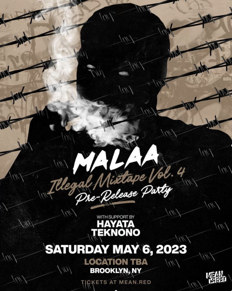 Malaa: Illegal Mixtape Vol. 4 Pre-release Party in Secret Brooklyn Warehouse