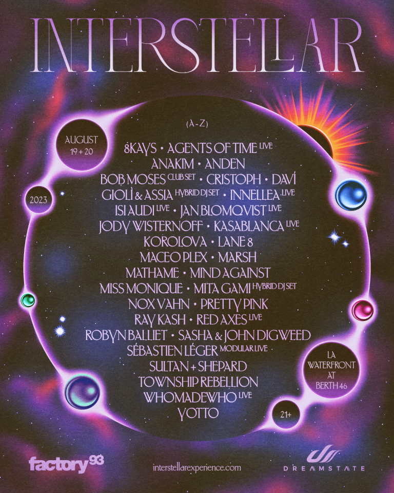Lineup Revealed for Brand New Festival Experience, Interstellar