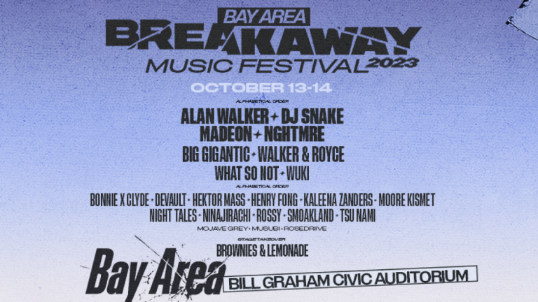 Breakaway Bay Area Tickets Will Be on Sale Friday