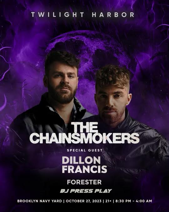 The Chainsmokers to Throw Unforgettable Halloween Party At Brooklyn Navy Yard