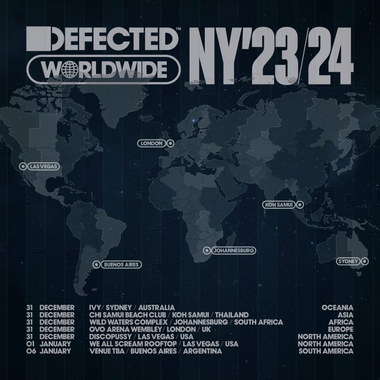 Defected Reveals Ambitious New Year’s Plans Featuring a Grand Takeover Spanning Six Continents