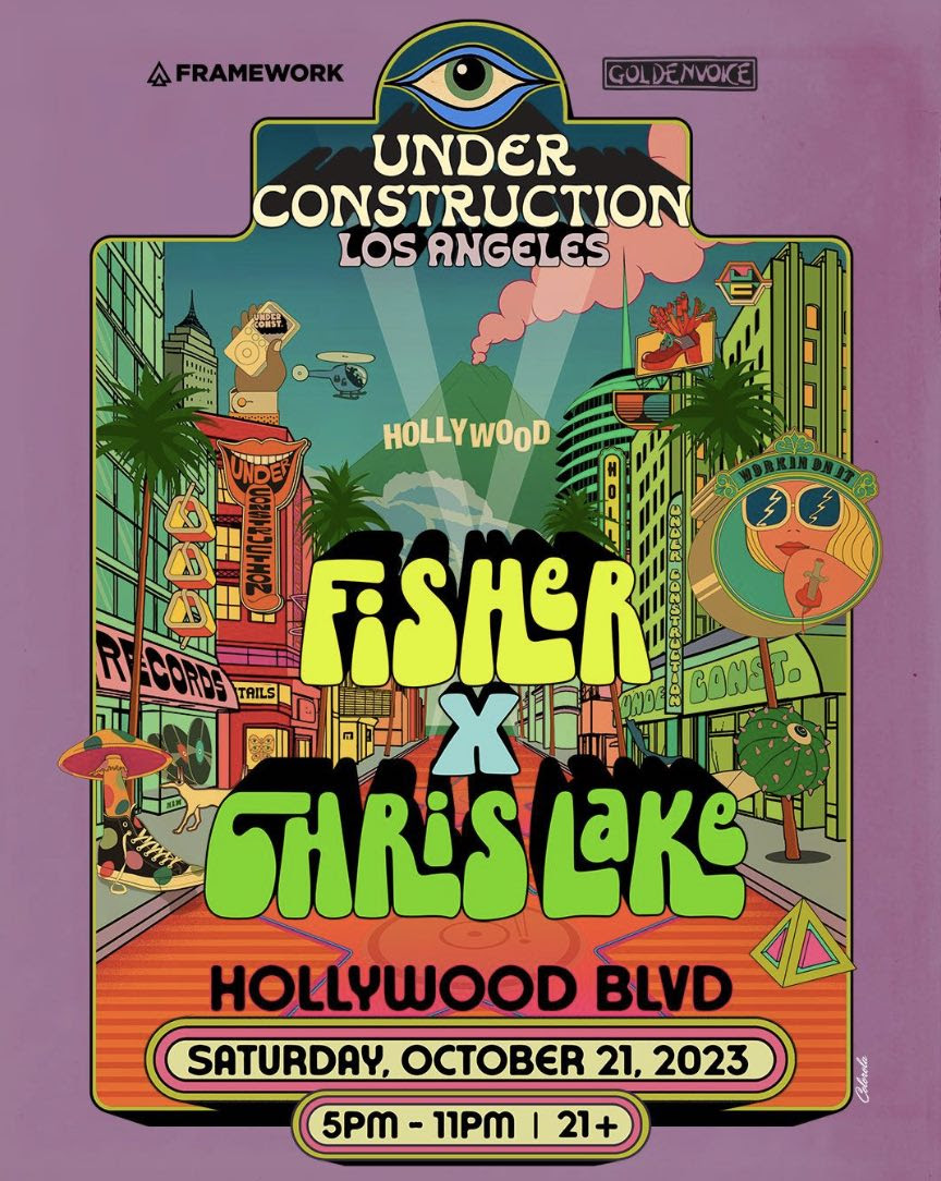FISHER & Chris Lake To Take Over Hollywood Boulevard For A Groundbreaking  Under Construction Street Party - The DJ Sessions