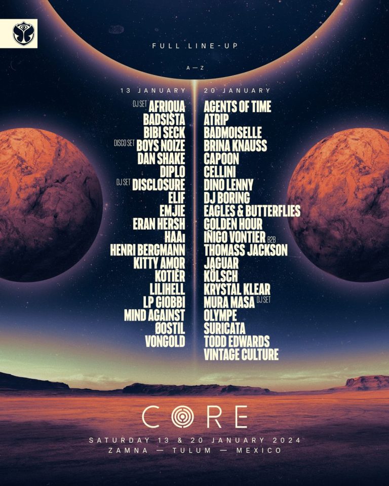 Tomorrowland’s CORE Tulum Releases Full Line-Up