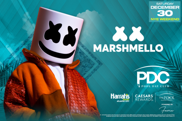 Marshmello Returns to Atlantic City this NYE Weekend to Perform at The Pool Day Club at Harrahs