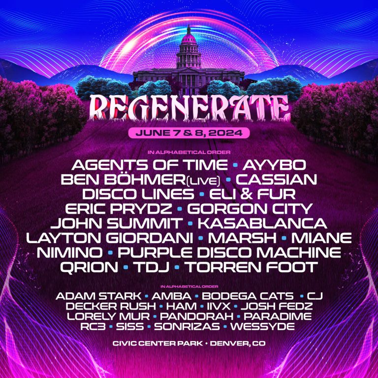 Regenerate Festival Reveals Incredible Lineup