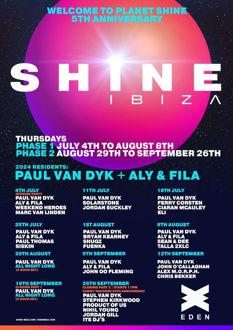 Paul van Dyk To Host SHINE Ibiza Residency This Summer