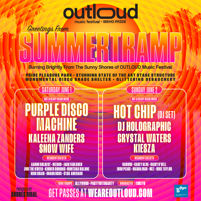 Purple Disco Machine and Hot Chip Added To SUMMERTRAMP Lineup For OUTLOUD Music Festival